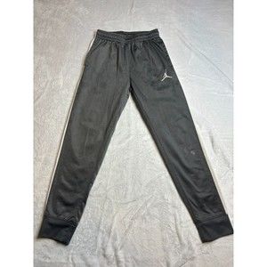 Jordan Grey and White Sweatpants Youth M